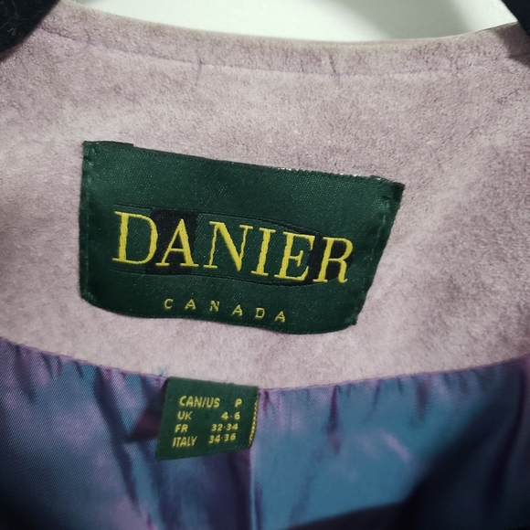 DANIER Purple Leather Jacket - Picture 6 of 8